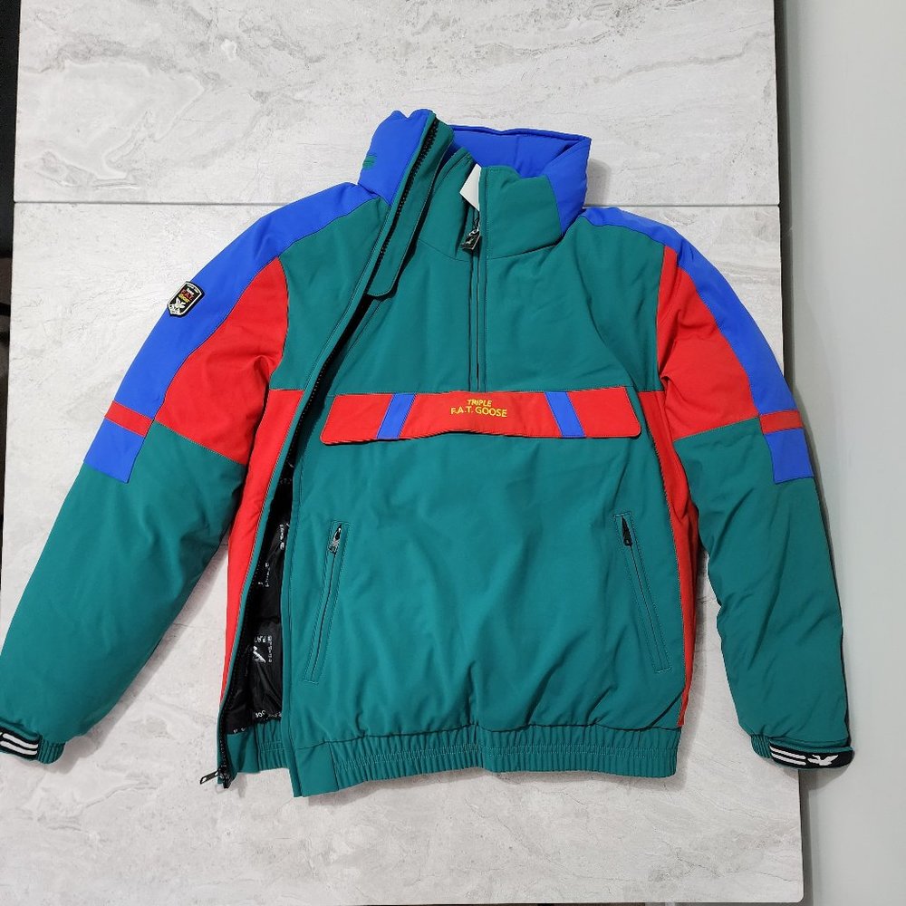 Triple F.A.T. Goose Sheffield Down Jacket Retro Skit Suit Men's Size Small New